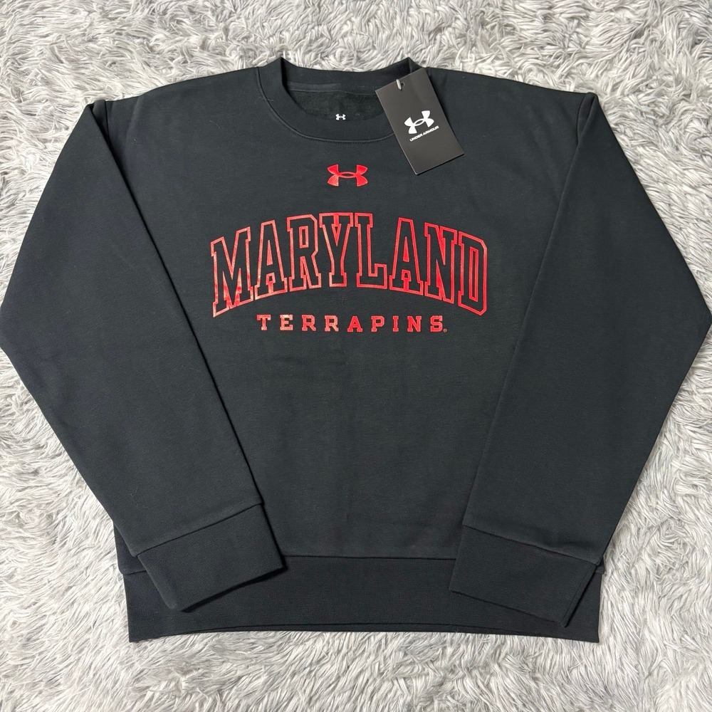 Under Armour Maryland Terrapins Pullover Sweatshirt Unisex Youth Medium